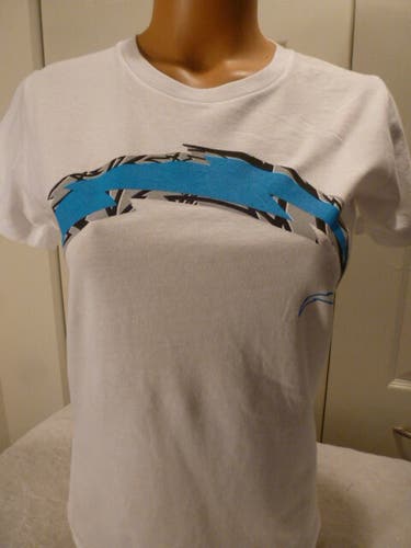 9808 WOMENS Apparel SAN DIEGO CHARGERS "LOGO" Football Jersey Shirt SMALL