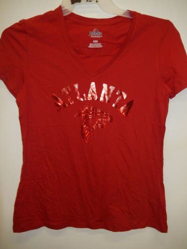 9601-12 Womens NFL ATLANTA FALCONS "Team Logo" Jersey Shirt New Red