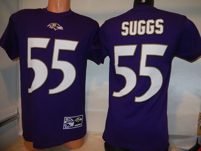 9808 Mens Baltimore Ravens TERRELL SUGGS "Name Number" Football Jersey Shirt