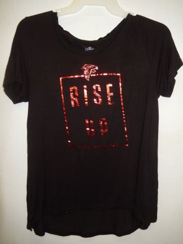 9601-11 Womens NFL ATLANTA FALCONS "Moisture" Jersey Shirt New Black $24.99