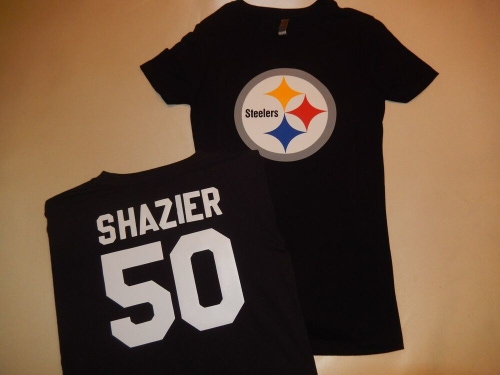 0925 Womens Pittsburgh Steelers RYAN SHAZIER "Eligible Receiver" Jersey Shirt