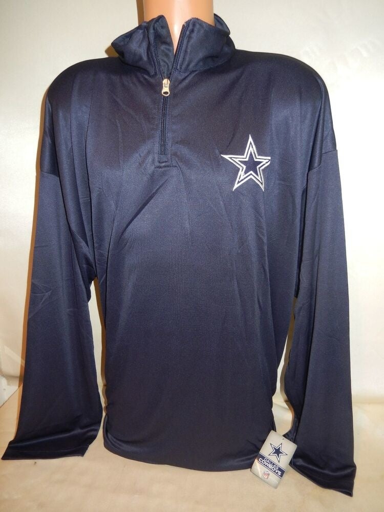 9821-2 DALLAS COWBOYS Plus Size Authentic Long Sleeve DRI FIT