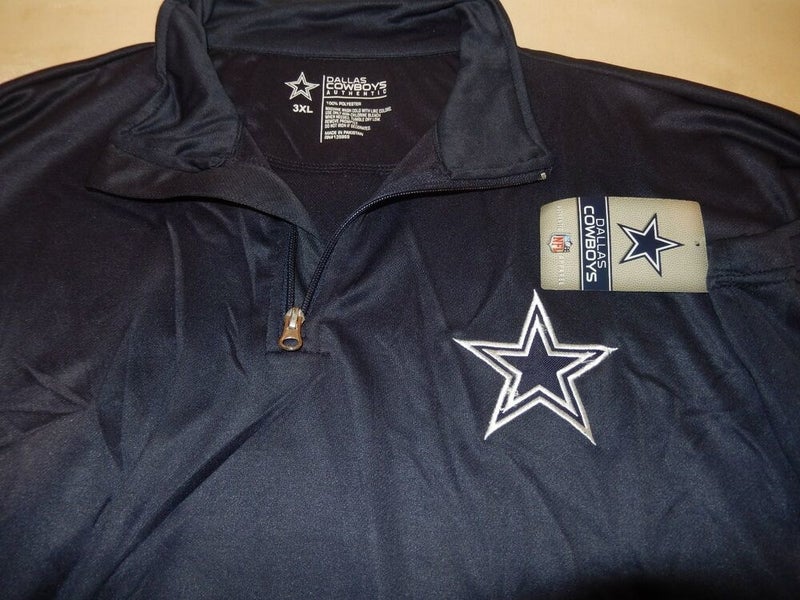 9821-2 DALLAS COWBOYS 'Plus Size' Authentic Long Sleeve DRI FIT