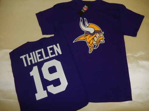 01120 MENS NFL Minnesota Vikings ADAM THIELEN Football Jersey Shirt New PURPLE