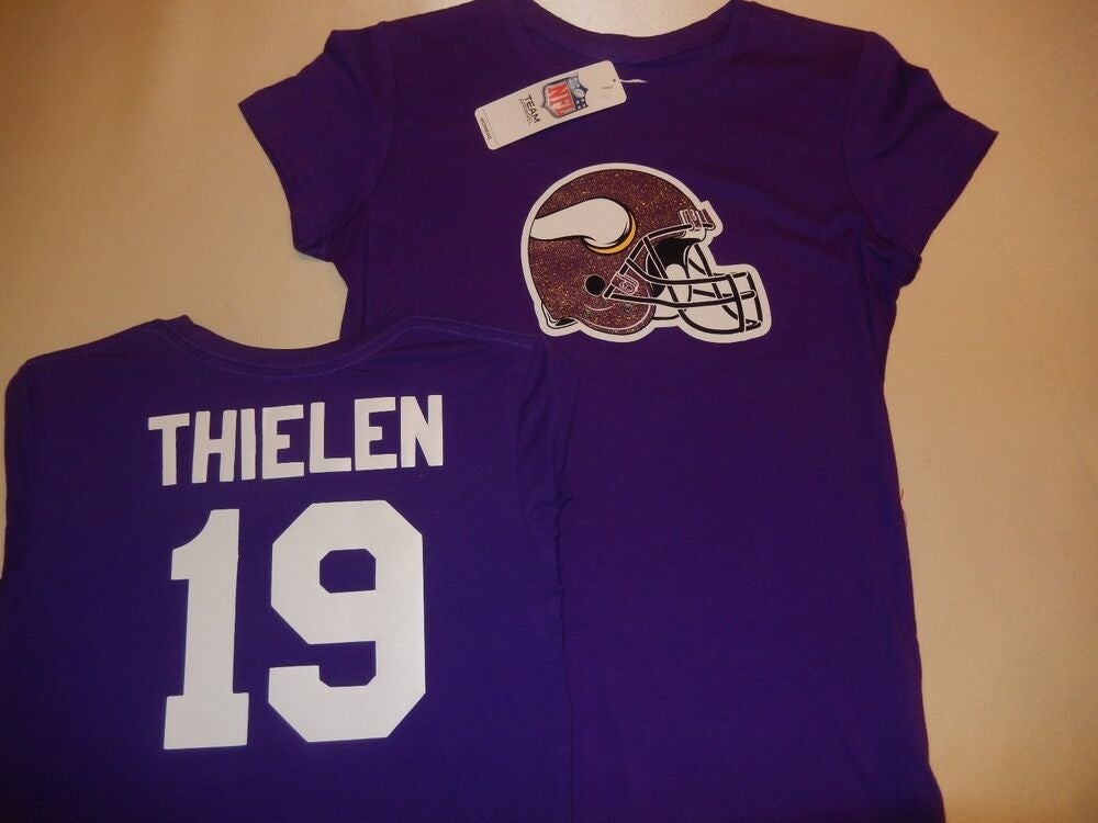 Men's Minnesota Vikings Adam Thielen Nike Purple Name & Number T-Shirt