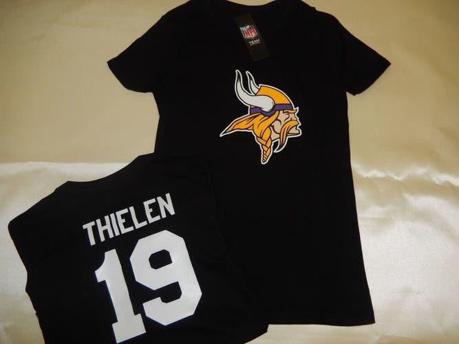 01120 WOMENS NFL Minnesota Vikings ADAM THIELEN Football Jersey Shirt New BLACK