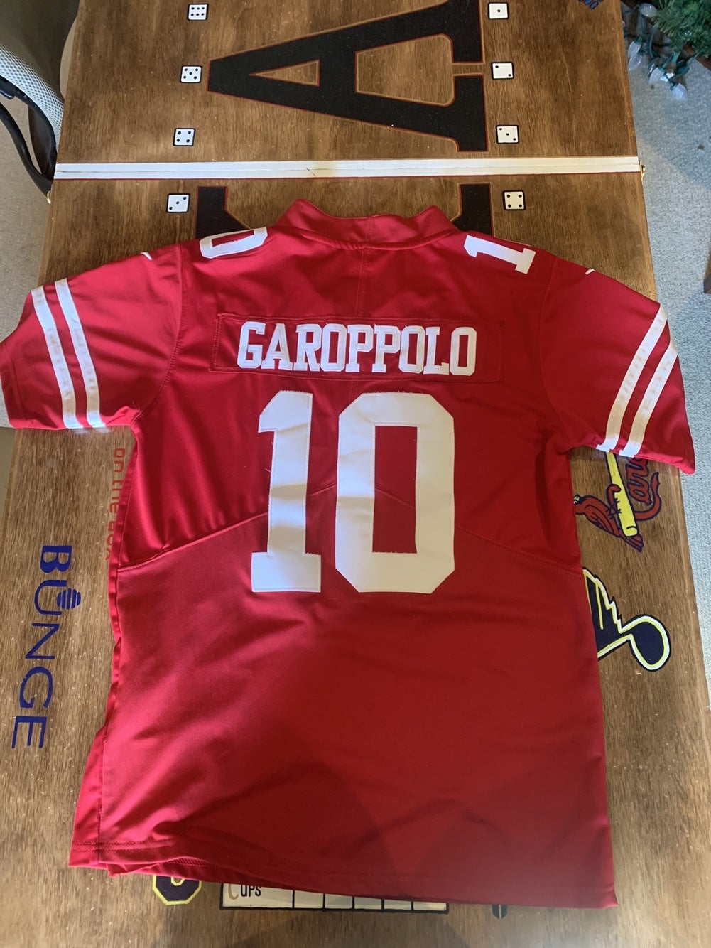 Nike store has $20 Jimmy Garoppolo jerseys in women sizes. Picked