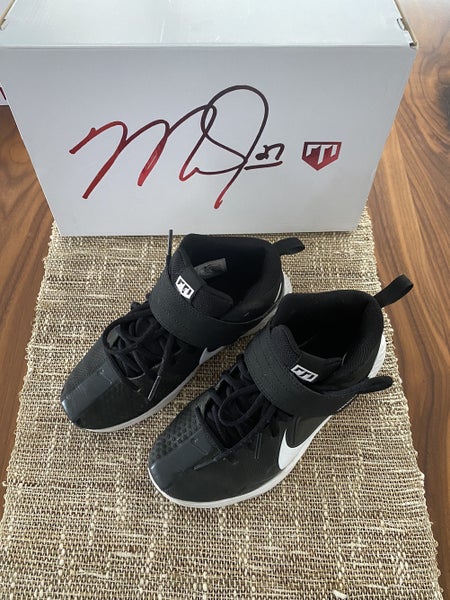 Black Kid's Turf Cleats Low Cut Nike Kids’ Trout force 7 Turf