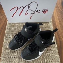 Black Kid's Turf Cleats Low Cut Nike Kids’ Trout force 7 Turf