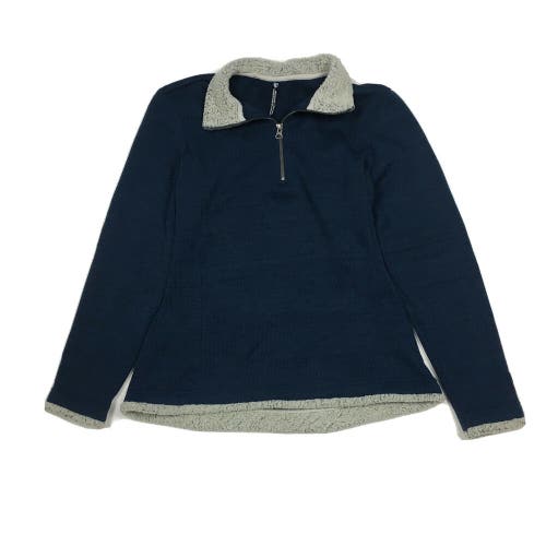 Kuhl Women's Quarter Zip Alfpaca Fleece Pullover Navy Blue Style 4210 Size M