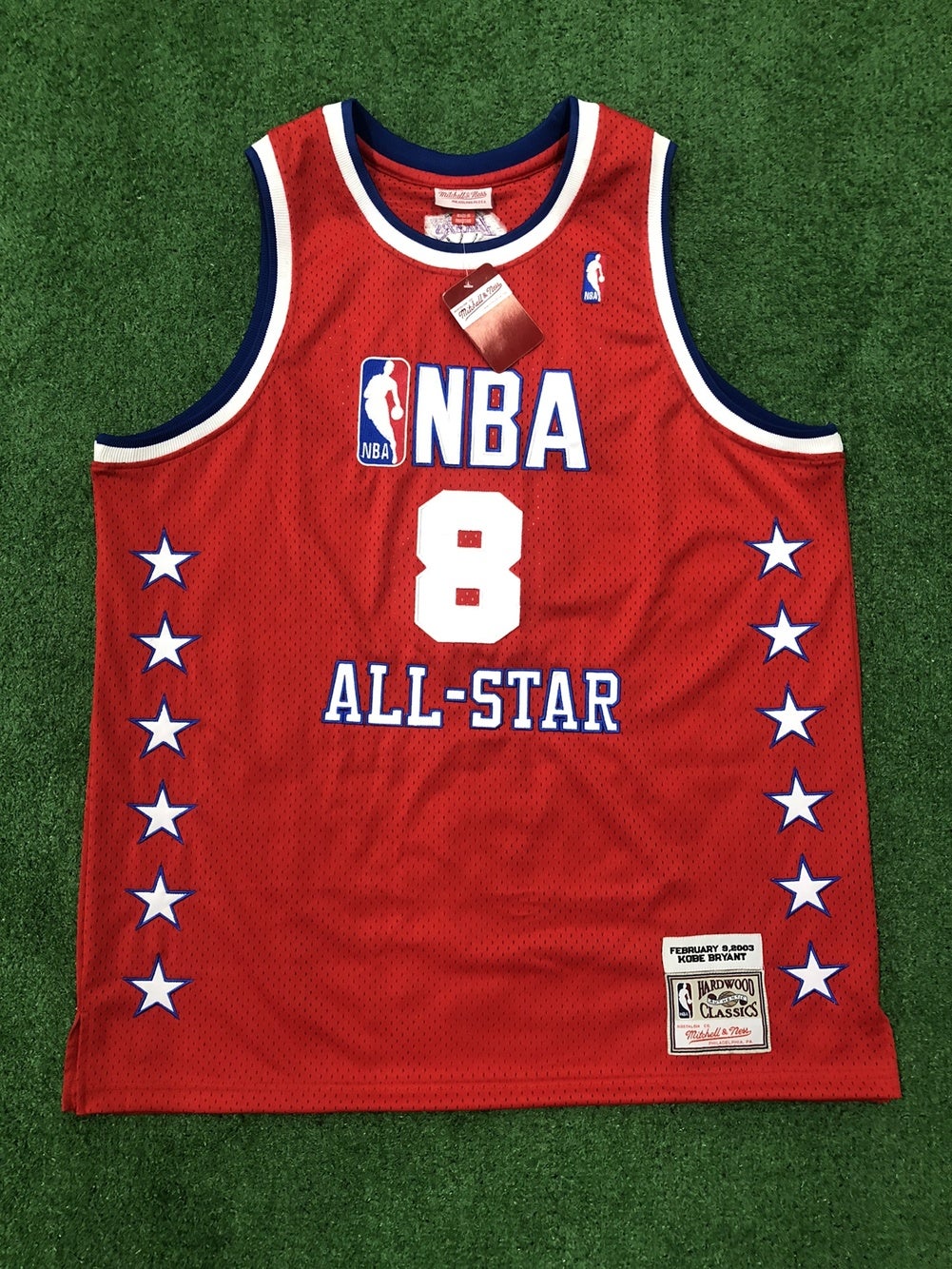 Retro 2003 Kobe Bryant #8 All-Stars basketball jersey Stitched Red 