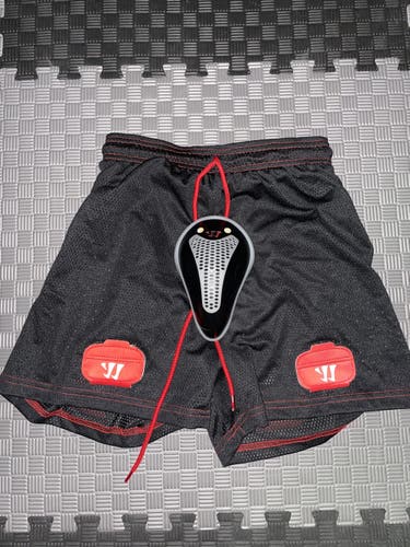 Warrior Hockey Loose Mesh Jock Cup Shorts Senior Small