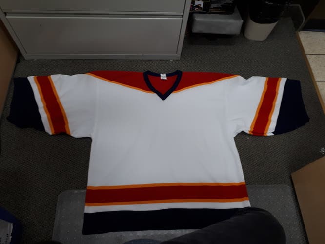 NEW Florida Panthers Style 4XL- SIZE 62 Men's Goalie Cut Athletic Knit Jersey