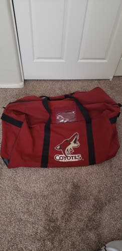 PHX Coyotes Game Used Player Equipment Bag