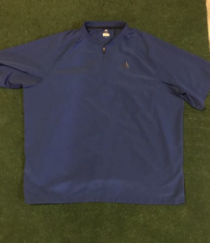 (2) Adidas Triple Stripe 1/4 Zip Cage Jacket XXL