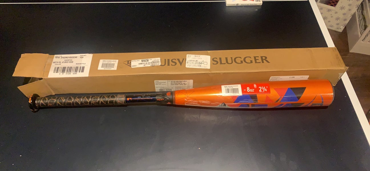 New USSSA Certified 2022 Louisville Slugger Composite Meta Bat (-8) 22 oz 30"