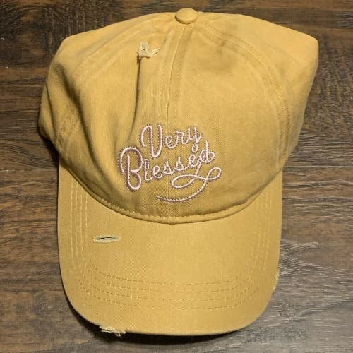 Very Blessed Embroidered Distressed Women's Sonoma Goods For Life Baseball Hat
