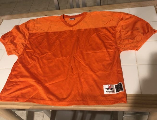 Orange Adult Men's New L/XL Alleson Football Practice Jersey