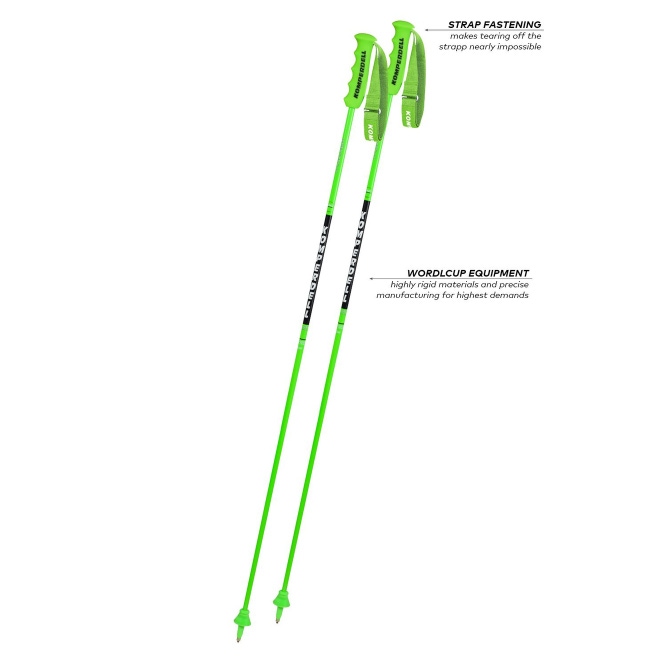 110cm - Komperdell CARBON 12.3 GS ski race Poles NATIONAL TEAM Straight Giant Slalom