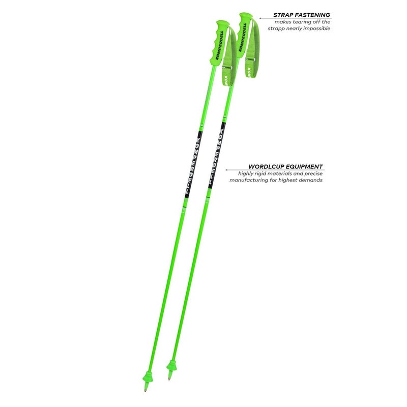 125cm - Komperdell Carbon GS ski race Poles NATIONAL TEAM Giant