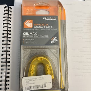 Mouth guard Shock Doctor Gel Max Adult Yellow