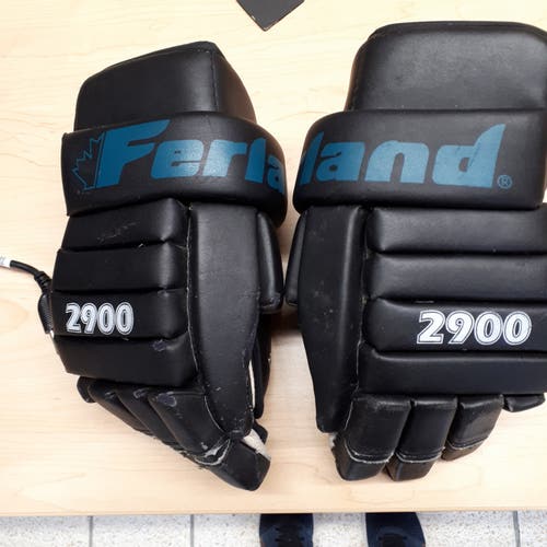 VINTAGE 90'S SAN JOSE Ferland 2900  14" Pro Stock Hockey Gloves