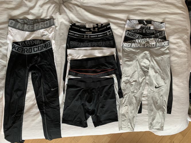 Medium/Large Under Armour And Nike Compression Lot