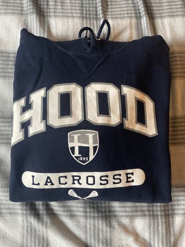 Hood College Lacrosse Blue Used XL Russell Athletic Sweatshirt