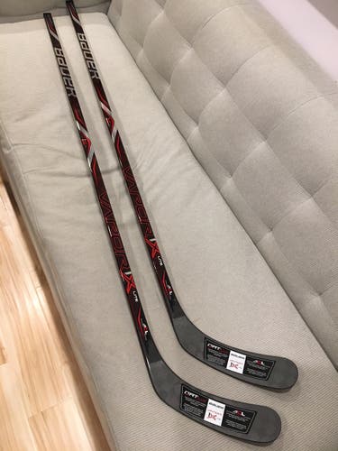 2 PACK New LH Intermediate Bauer Vapor 1X Lite P92 60 Flex Hockey Stick