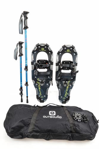New Outbound Snowshoe Kit - Lightweight Aluminum Frame & Poles - 25 Inch (6939224123360)