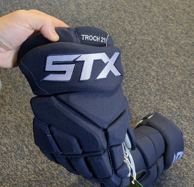 New Navy STX Surgeon Gloves 14" Pro Stock PANTHERS TROCHEK NHL