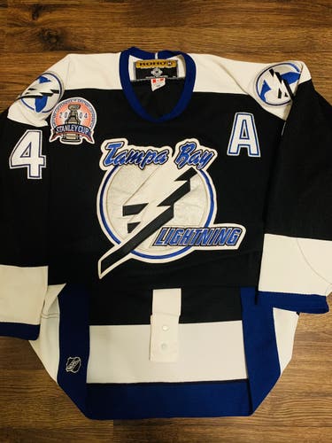 Koho Authentic Lecavalier Tampa Bay Lightning Stanley Cup Hockey Jersey Black 56