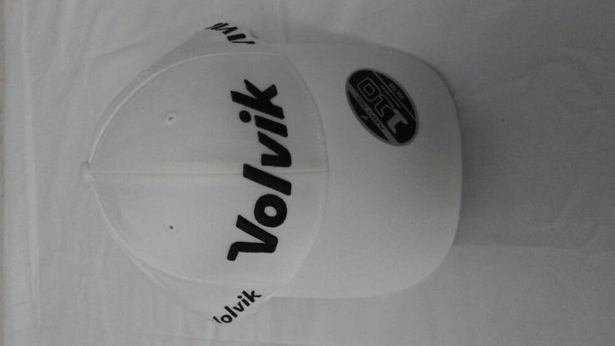 Volvik Vivid 110 Structured Hat (White/Black, One Size Fits all) NEW