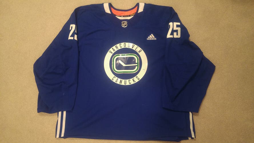 Jacob Markstrom Practice Worn Goalie Cut Adidas Jersey 60G