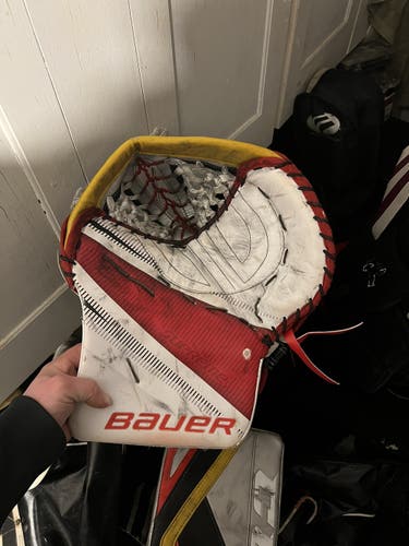 Bauer glove and Ccm blocker