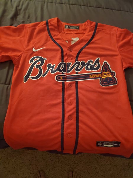 Red Men's Atlanta Braves Acuna Jr  New Adult Small Nike