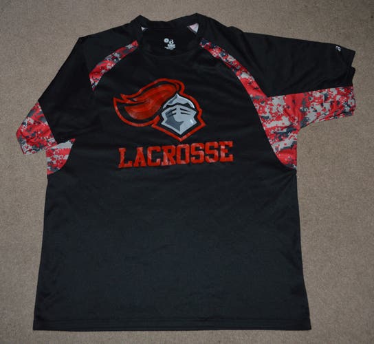 Rutgers Scarlet Knights Lacrosse Wicking Training Shirt Large Big 10