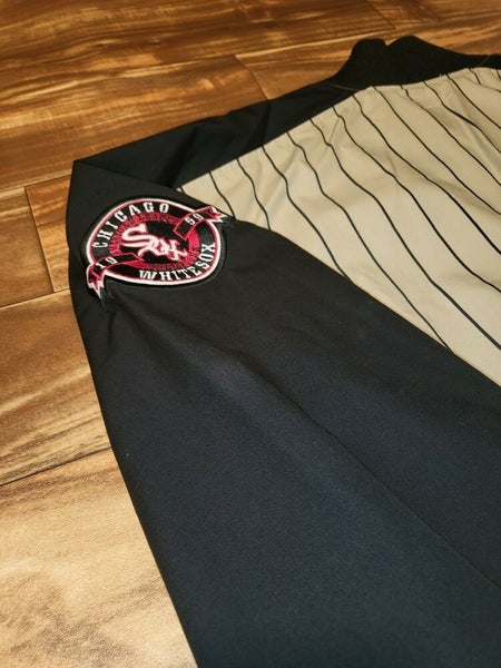 Vintage Rare Majestic Chicago White Sox MLB Pinstripe Cooperstown Jacket Sz XL