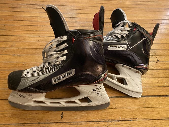 Senior Used Bauer Vapor 1X Hockey Skates Extra Wide Width Pro Stock Size 10
