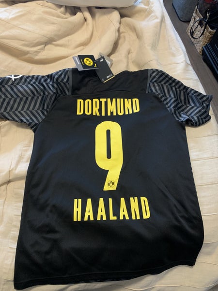 BVB Haaland Black Men's New Medium Puma Jersey