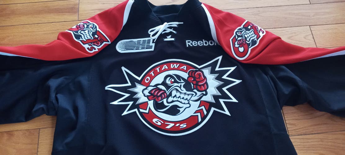 Black Adult Men's New Size 56 Reebok Jersey Pro Stock