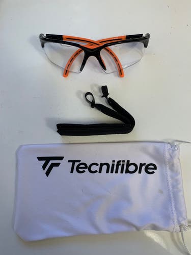 Tecnifibre Absolute Squash Eyewear (Black/Orange), Never used