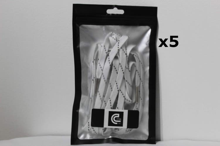 5 Pack GAME CHANGER New Hockey Skate Waxed Laces | Multiple Size Available