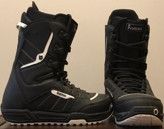 New Burton Men’s Invader Snowboard Boots (Black) Size 8.5
