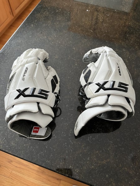 Used Player's STX Cell IV Lacrosse Gloves Size Medium