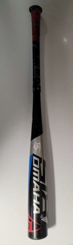 Used BBCOR Certified Louisville Slugger Alloy Omaha 518 Bat (-3) 27 oz 30"