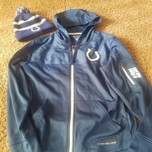 colts majestic thermabase jacket and winter colts beanie '47  combo. a/s