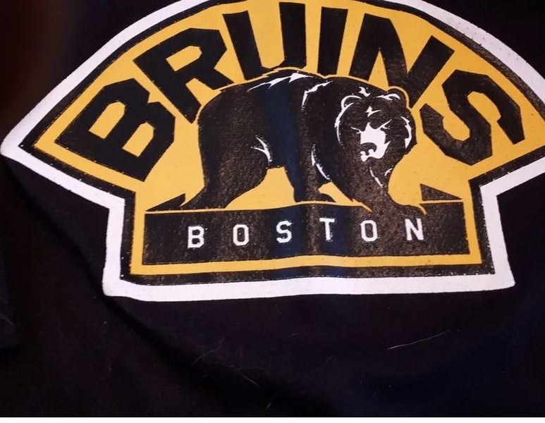 Boston Bruins Youth Size XL 18/20 Short Sleeve T-Shirt Black/Gold -- NHL  REEBOK 885916405046
