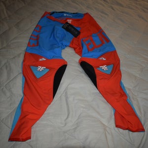 NEW - Elite Industries MotoSkin Motocross Racing Pants, Red/Blue, Size 30 - With Tags!