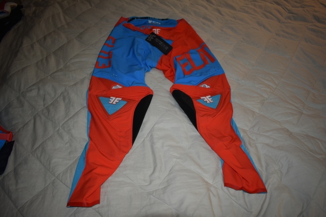 NEW - Elite Industries MotoSkin Motocross Racing Pants, Red/Blue, Size 30 - With Tags!
